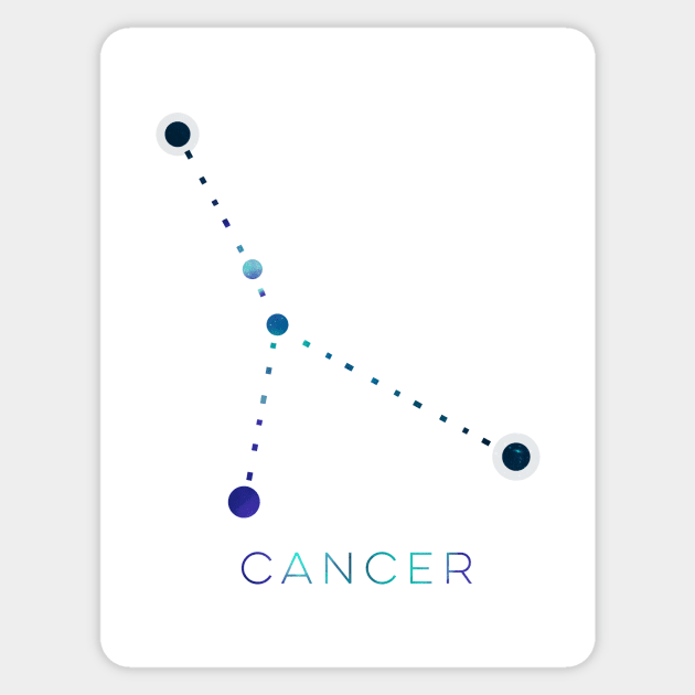 CANCER STAR CONSTELLATION ZODIAC SIGN Sticker by deificusArt